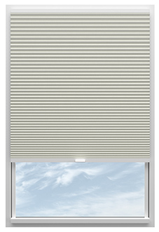 Umbra (Blackout), Ivory - Stick Fit Honeycomb Blind